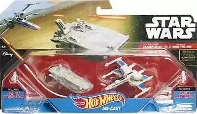 Buy Hot Wheels Star Wars Transporter Vs X-Wing Fighter Set No CKJ81 - New/Sealed • 6.99£
