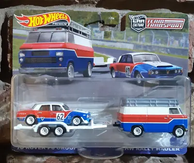 Buy Hot Wheels Car Culture '70 Rover P6 Group 2 & Rally Hauler - Team Transport New • 17.50£
