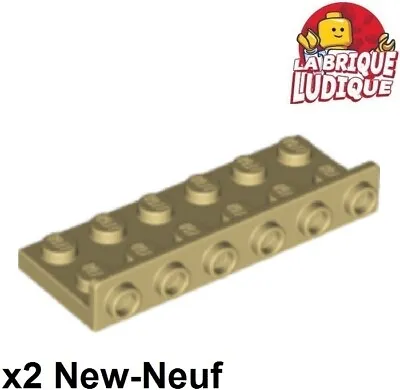 Buy LEGO 2x Bracket 2x6 - 1x6 Inverted Stand 90° Low Beige/Tan 64570 NEW • 1.66£