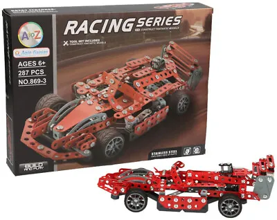 Buy Racing Car 287 Pcs Toy Formula 1 Red Ferrari Metal Meccano Playtive • 16.99£