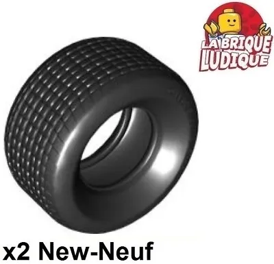 Buy LEGO 2x Tire Pull 81.6x44 R Slick Smooth Clamp Tumbler Black/black 18450 NEW • 19.59£