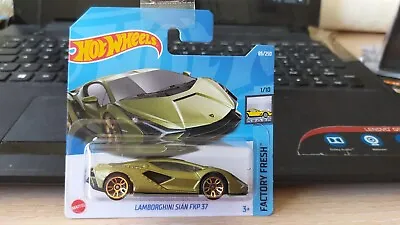 Buy 2022 Hot Wheels - Lamborghini Sian Fkp 37     Short Card 1/64 Aprox*new* • 10.79£