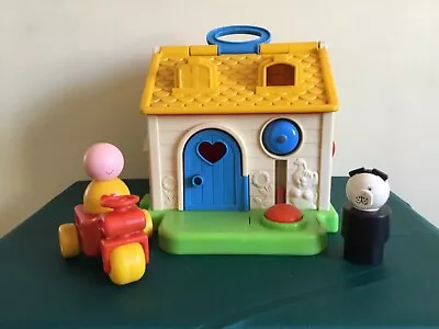 Buy Fisher Price 1984 Vintage House Little People Discovery Cottage Activity Toy  • 15£