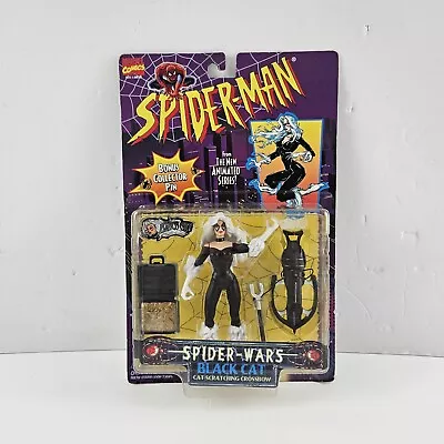 Buy Marvel Spider Man Toy Biz ~ Spider-Wars Black Cat Action Figure BNIP 1996 • 23.99£