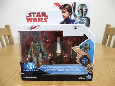 Buy Star Wars The Last Jedi Han Solo & Boba Fett 2 Pack Force Link C1244/C1242 • 24.99£