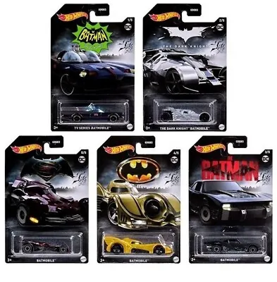 Buy Hot Wheels DC Batman Die-cast Cars Vehicles Exclusive 1:64 Scale Full Set Of X5 • 21.99£
