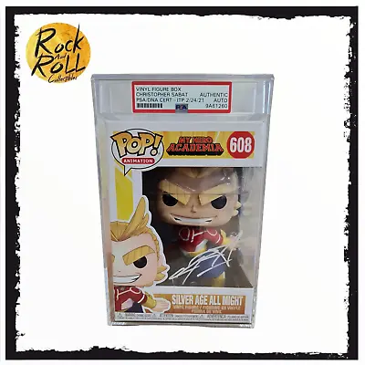 Buy My Hero Academia - Silver Age All Might Funko Pop! #608 Signed By Christopher Sa • 250£