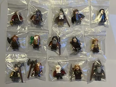 Buy Lego Hobbit Minifigures Bundle All Dwarves & Bilbo & Gandalf Displayed Only • 324.99£