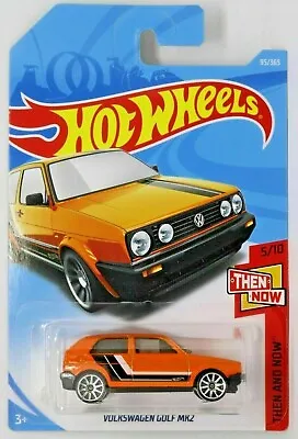 Buy Hot Wheels Then And Now VW Volkswagen Golf MK2 - 3 Door Orange • 11.50£