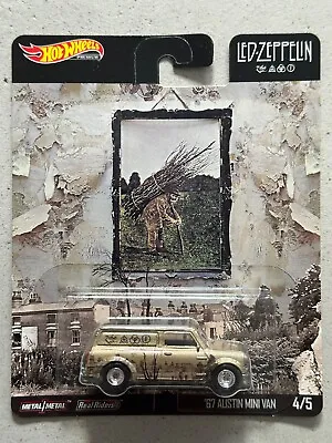 Buy 2019 Hot Wheels Premium Led Zeppelin 67 AUSTIN MINI VAN Car Culture Real Riders • 19.99£