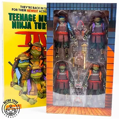 Buy NECA Teenage Mutant Ninja Turtles 3 EXCLUSIVE 4 Pack SDCC Samurai VHS TMNT Hero • 250.54£