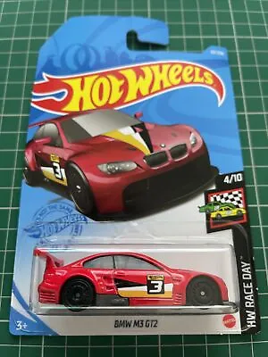 Buy Hot Wheels BMW M3 GT2 Red HW Race Day Number 57 New And Unopened • 18.99£