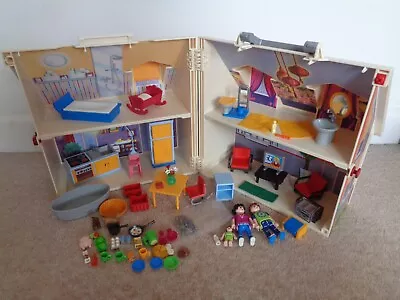 Buy Playmobil Take Along Doll House People Dogs & Furniture Carry Along Dolls House • 18£