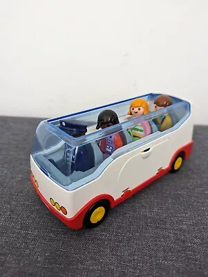 Buy Playmobil 6773 1.2.3 Airport Shuttle Bus With Driver With Luggage Preschool Toy • 9£