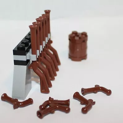 Buy NEW - Lego - Lot Of 6 Pirate Brown Weapon Flintlock Musket Gun 21322 31109 6243 • 12.54£