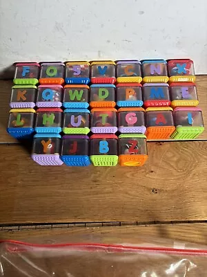 Buy Fisher Price Peek A Boo Blocks Sensory Learning Play Baby 25x Cubes Bundle • 24.99£