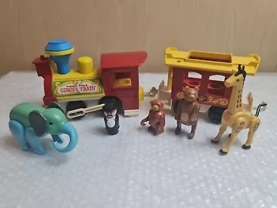 Buy Vintage Fisher Price Circus Train  With Animals & Figure • 14.99£