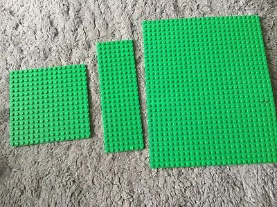 Buy 3 Vintage Green Thin Base Plates. 16x16 24x8  32x26 Dot  • 10£