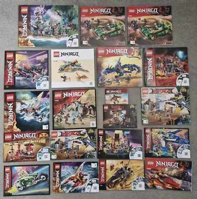 Buy Lego Ninjago Instructions Manuals Bundle - Job Lot Of 20 - NEW • 3.99£