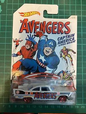 Buy Hotwheels 2016 Captain America 75th Unopened 57 Plymouth Fury Avengers Long Card • 8£