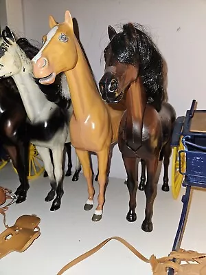 Buy Sindy Pedigree Horses With Gig Vintage Similar To Barbie • 137.25£