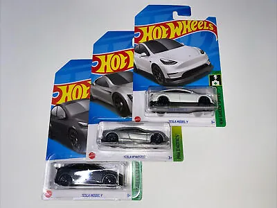 Buy Hot Wheels Lot Of 3 Teslas • 12£