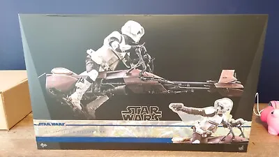 Buy Hot Toys Star Wars Scout Trooper And Speeder Bike Mms612 1:6 Scale • 520£