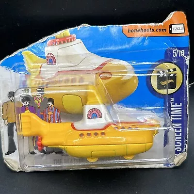Buy 2015 The Beatles Yellow Submarine Die-cast Hot Wheels 1:64 Scale Hw Screen Time • 5.99£