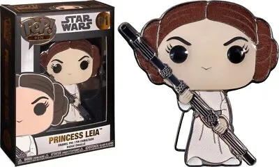 Buy Funko Pop Pin. Princess Leia Star Wars  Large Enamel Pin New #01 • 13.50£
