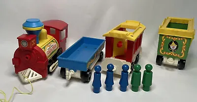 Buy VINTAGE FISHER PRICE TOOT TOOT CIRCUS TRAIN 991. All Four Carriages. • 29.79£