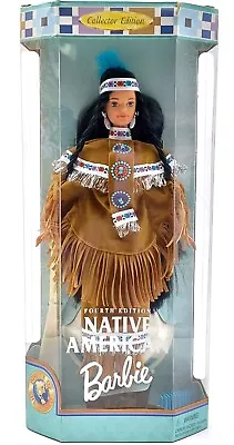 Buy 1997 4th Native American Barbie Doll / Dolls Of The World / Mattel 18558, NrfB • 46.15£