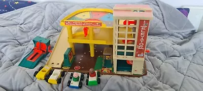 Buy VINTAGE FISHER PRICE GARAGE 930 - 1970s Play Car Park With Service Ramp  • 16£