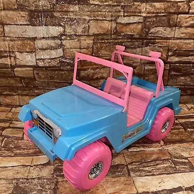 Buy Vintage Fashion Girl Mud Monster Blue And Pink Jeep For Barbie Dolls PP • 22.82£