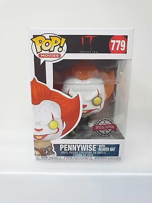 Buy Pennywise 779 IT Funko Pop With Beaver Hat Movies Horror Figure Clown Toy Vinyl • 8.99£