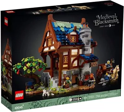 Buy LEGO Medieval Blacksmith Set 21325 Ideas Factory Sealed Brand New Retired • 159.99£