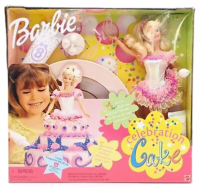 Buy 1999 Celebration Cake Barbie Doll / Mattel 22902, Unused In Original Packaging • 42.96£