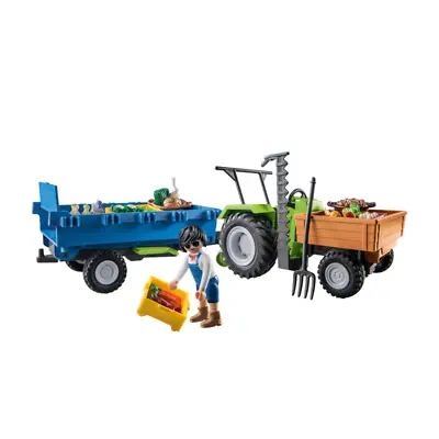 Buy Playmobil Country Tractor With Harvesting Trailer • 24.99£