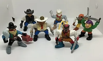 Buy 7 X Vintage 90’s FISHER PRICE GREAT ADVENTURE WILD WEST, PIRATES, KNIGHT FIGURES • 24.95£