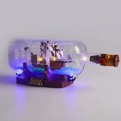 Buy LED Lighting Kit For Ship In A Bottle LEGOs 21313 Bricks Light Set • 20.39£