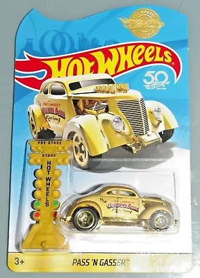 Buy Hot Wheels PASS 'N GASSER Golden Age Racing SPECIAL 50th GOLD EDITION DRAG LIGHT • 6.99£