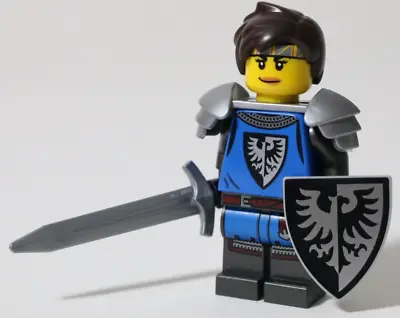 Buy LEGO Black Falcon Female Minifigure Knight Medieval 21325 Castle - Genuine • 11.99£