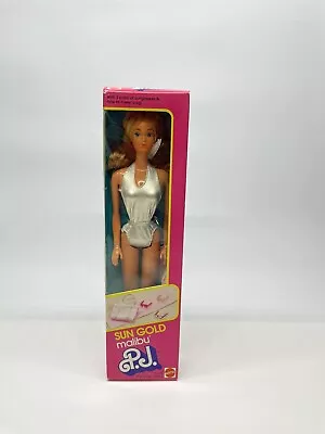 Buy 1983 Barbie Sun Gold Malibu P.J.  Made In Hong Kong NRFB • 299.77£