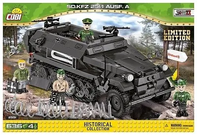 Buy Cobi 2551 Sd.Kfz 251/1 Ausf.A Limited Edition Halftrack WW2 German Not 2552 • 89.95£