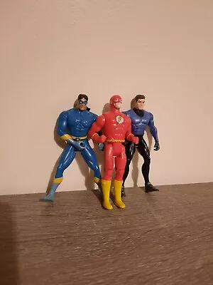 Buy DC Action Figures X3 Vintage Kenner Collectable Bruce Wayne,Flash,Nightwing... • 7.95£
