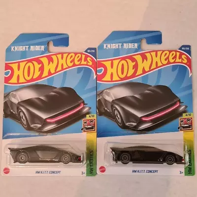 Buy 2 X Hot Wheels Exotics Knight Rider Kitt Concept Diecast 1:64 Brand New Sealed • 19.99£