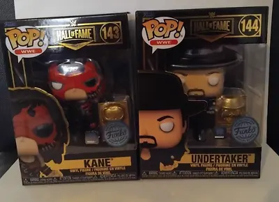 Buy Funko Pop! Vinyl WWE Kane 143+ The Undertaker 144 Hall Of Fame Special Edition • 45.99£