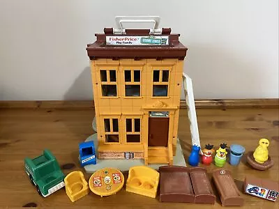 Buy Vintage 1974 Fisher Price Sesame Street Play House Store Set With Figures • 90£