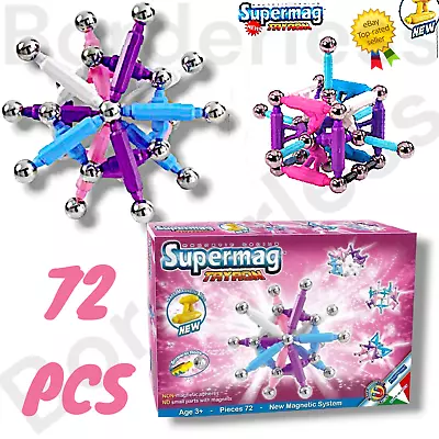 Buy 72pcs Magnetic Building Blocks Set Creative 3D Magnetic Building Toys For Girls • 12.99£