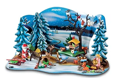Buy Playmobil Advent Calendar Set 4166 Christmas Scene Complete With Santa & Angel • 14.99£