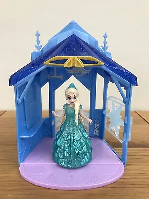 Buy * Disney Princess Frozen Elsa Magiclip Glitter Glider Doll Flip N Switch Castle • 29.99£